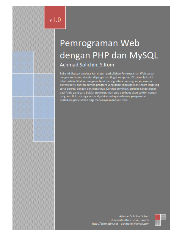 Pemrograman Web dengan PHP dan MySQL