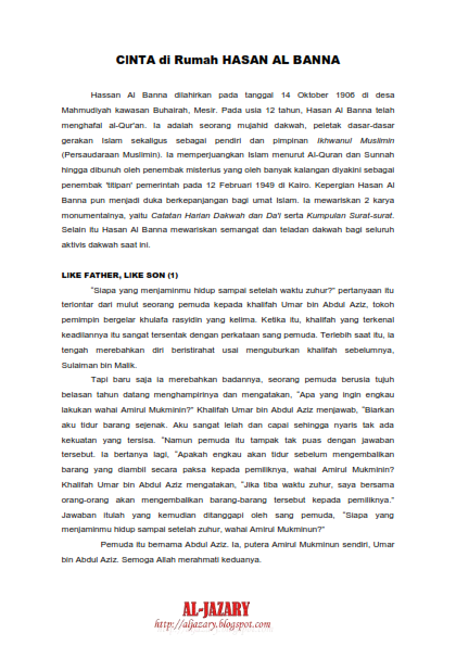 Cinta di Rumah Hasan Al Banna